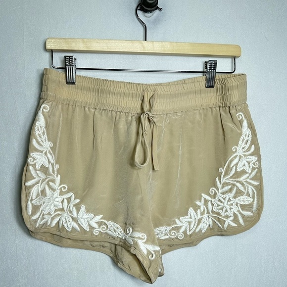 Haute Hippie embroidered shorts buff/swan short - Medium - Picture 2 of 8